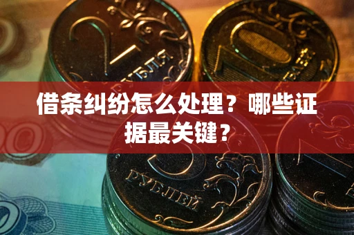 北京借条纠纷怎么处理？哪些证据最关键？