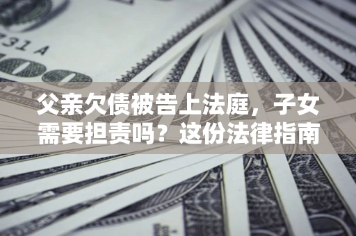 北京父亲欠债被告上法庭，子女需要担责吗？这份法律指南必须看完