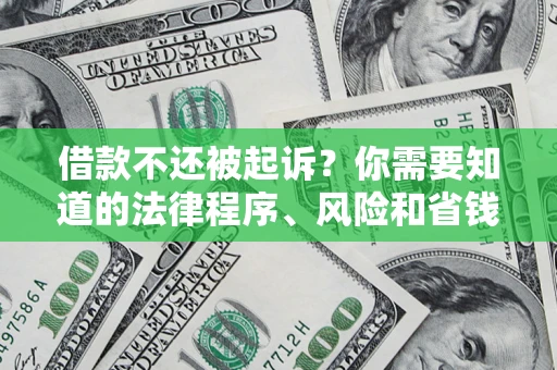北京借款不还被起诉？你需要知道的法律程序、风险和省钱技巧