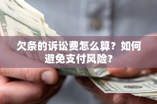 北京欠条的诉讼费怎么算？如何避免支付风险？