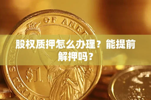 北京股权质押怎么办理？能提前解押吗？